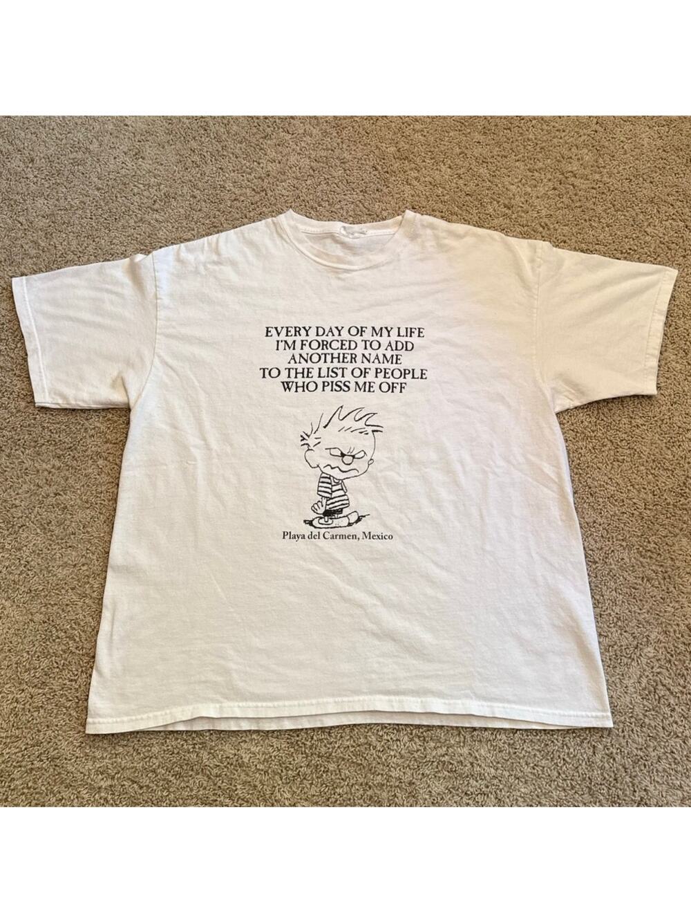 Vintage Calvin and Hobbes Cozumel Tee Men's size 2XL
